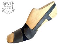 Vintage French Italian Prototype Designer Shoe On Wooden Form Wood Cobbler Maker Ornament Display Decor Mid Century Fashion c1950-60's / EVE