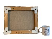 Alternative view of Vintage French Coastal Headland Painting Acrylic Skyline Coast Cliffs Scenic On Canvas Signed Laisne circa 1980's / EVE