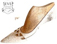 Vintage French Italian Prototype Designer Shoe On Wooden Form Wood Cobbler Maker Ornament Display Decor Mid Century Fashion c1950-60's / EVE