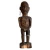 Vintage African Man Figurine Wooden Standing Decor Carved Statue Carving Sculpture Wood Tribal Art c1980-90's / EVE