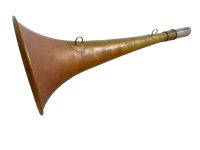 Vintage French SNCF Railway Train Station Master Hanging Horn Loud Instrument Warning Protesting Hunting Necklace circa 1960-70's / EVE