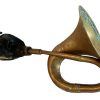 Vintage French Car Warning Brass Horn Alarm Musical Instrument Decor Rustic Rural Lodge Cabin circa 1920-30's / EVE