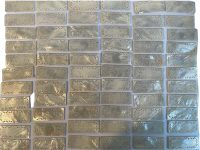 Alternative view of Antique Chinese INDIVIDUAL Mother Of Pearl Lattice Edged Rectangular Gaming Chip Counter Token Hand Carved Engraved circa 1800-1850's