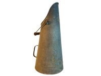 Vintage French Galvanised Iron Coal Shuttle bucket fireplace fire log open fireplace charcoal pellets circa 1960-70's