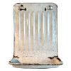 Vintage French White Rusty Metal Spoon Tool Hanging Rack Kitchen Storage Display Drip Tray Wall Hanger c1940-50's