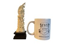 Alternative view of Vintage South East Asian Balinese Carving Hindu Deity Singha Singa Lion Dragon Carving Wood Ornament Styling Art Bali c1920-30's