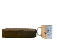 Alternative view of Antique Asian Japanese Quill Feather Pencil Brush Calligraphy Balsa Light Wood Box Case Storage Ornament Desk Gift circa 1880's