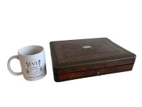 Alternative view of Antique Chinese Mother Of Pearl Collection Job Lot x 178 With Box Mixed Gaming Chips Counters Tokens Playing Cards c1910's / EVE