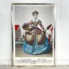 Vintage French German Boulangerie Bread Woman Reproduction Print Glass Fronted wall hanging picture circa 1980's