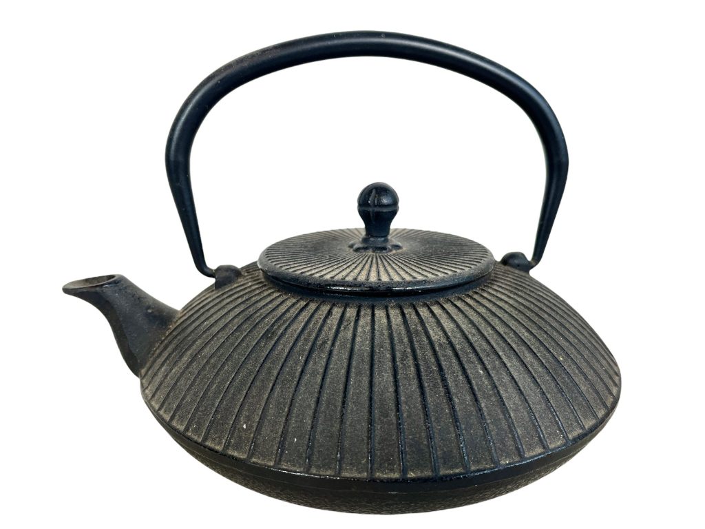 Vintage Japanese Metal Green Tea Teapot Kettle Ceremony Display Ornament Heavy circa 1960-70’s