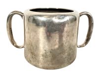 Vintage English Silver Plated EPNS Sheffield Sugar Cube Pot Metal Container Dish Tarnish Patina Cafe Restaurant Decor circa 1920-40's