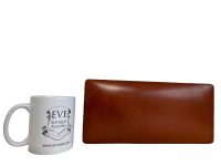 Alternative view of Vintage French Leather Wrapped Varnished Wooden Wood Cigarette Cigarillo Cigar Box smoking tobacciana historical circa 1960-70's