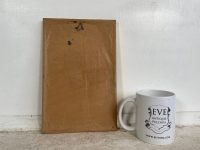 Alternative view of Vintage French Magasin Des Demoiselles Ladies Clothes Shop Reproduction Print Glass Fronted wall hanging picture circa 1980's