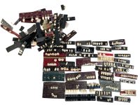 Vintage French German United States Plastic False Replacement Teeth Job Lot Boards Oddity Collection Decor 100's c1950-70's / EVE