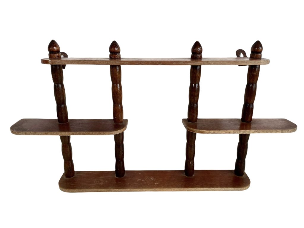 Vintage French Wooden Wood Small Stand Shelf Ornament Display Rack Spice Kitchen Display Sideboard Standing circa 1960-70’s / EVE