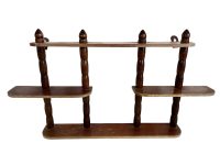 Vintage French Wooden Wood Small Stand Shelf Ornament Display Rack Spice Kitchen Display Sideboard Standing circa 1960-70's / EVE