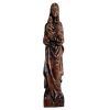 Vintage French Wooden Wood Carved Large Madonna Mary Child Jesus Figurine Catholic Religious Statue c1960-70's / EVE