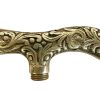 Vintage French Brass Walking Stick Handle Screw On Heavy Ornate circa 1960-70's / English Shop