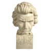Vintage Italian A Santini Reproduction Resin Bust Beethoven Composer Musician Small Ornament Figurine Display Gift c1970's / EVE