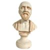 Vintage Greek Reproduction Resin Bust Hippocrates Small Ornament Figurine Display Gift c1970's / EVE