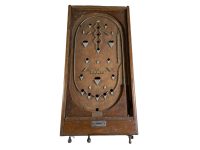 Vintage French Le Paris Pinball Ball Bearing Flip Flipper Game Jeton Token Wooden Bar Large Cased Partly Functional Toy c1920-30's / EVE