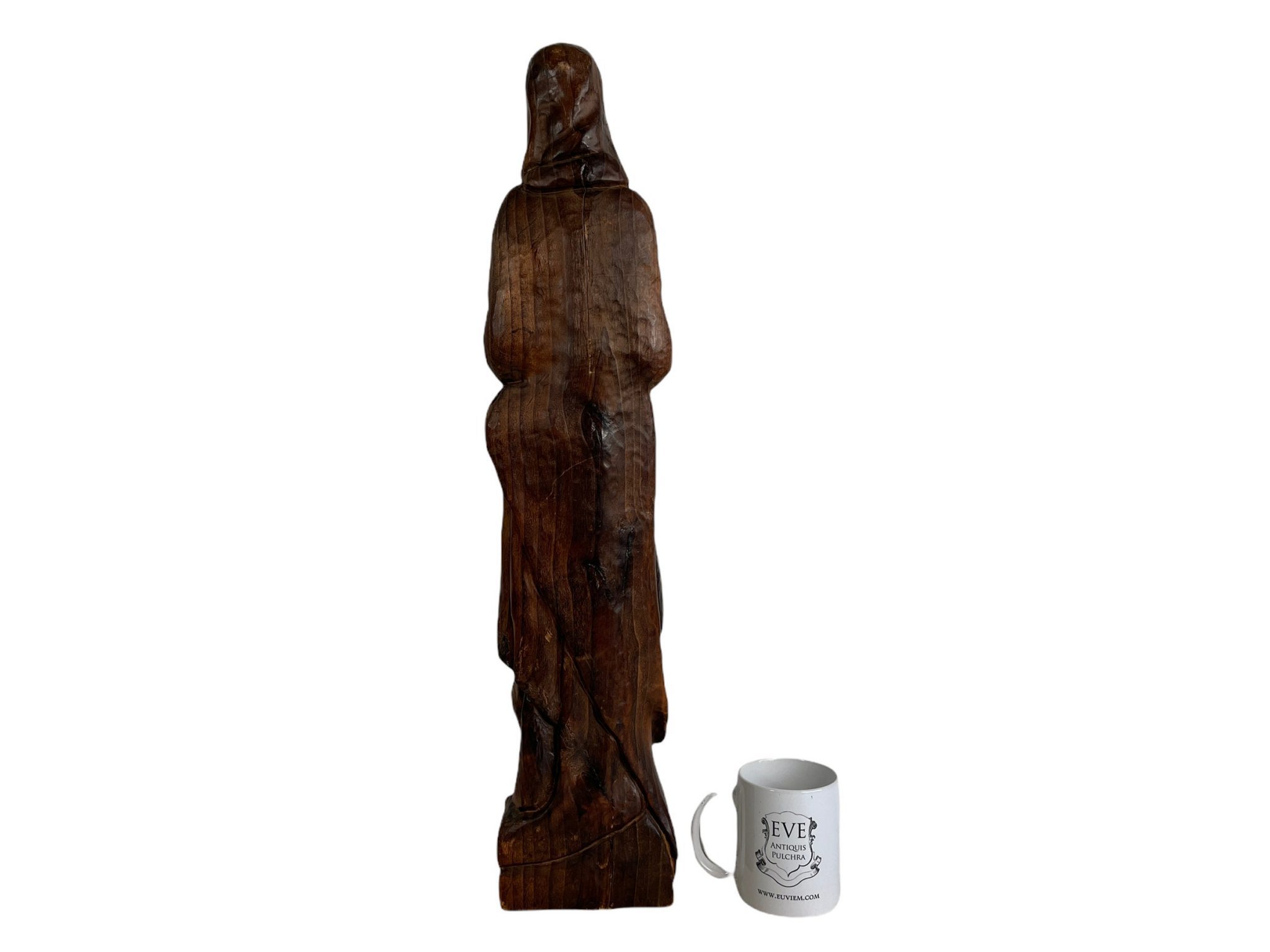 Vintage French Wooden Wood Carved Large Madonna Mary Child Jesus ...