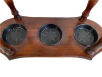 Alternative view of Vintage French Heavy Wood Wooden Umbrella Walking Stick Stand Container Pot Doorway Hallway Decor Tray Cloakroom c1980-90's / EVE