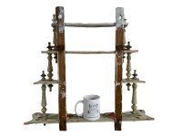 Alternative view of Antique French Wooden Wood Wall Hanging Shelf display stand fixing mounted hanging ornate intricate plinth c1910-20's / EVE