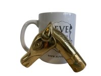 Alternative view of Vintage French Brass Horse Walking Stick Handle Screw On Heavy Ornate circa 1960-70's / English Shop