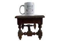 Alternative view of Antique French Wooden Brown Natural Wood Home Made Small Stool Bench Chair Stand Display Rest Plinth Seating Tabouret c1900-1910's / EVE