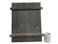 Alternative view of Antique French Chinoiseries Wooden Wood Carved Decorative Relieve Panel Wall Hanging Furniture Tile Decor Black Waterfall c1850's / EVE