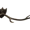 Antique French Deer Stag Small Antlers Antler Hunting Trophy Wall Hanging Display Decor Taxidermy Hunting Lodge c1910s / EVE