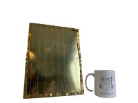 Alternative view of Vintage Moroccan Wall Hanging Mirror Brass Copper Silver Metal Glass One-Off Hand Made Decorative Cloakroom c1970-80's / EVE