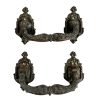 Antique French Heavy Large Ornate Bronze Brass Metal Door Handle Pull Opener Prop Front Entry TWO AVAILABLE c1910's / EVE
