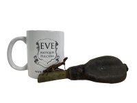 Alternative view of Antique French Decorative Non Functioning Pistol Musket Gun Shot Powder Filling Shotgun Ornament Display Man Cave Rusty c1900-1920's / EVE