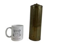 Alternative view of Vintage French Brass Water Drinks Flask Bed Warmer Water Bottle Heater circa 1900-20s / EVE