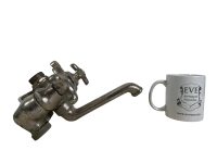 Alternative view of Vintage French Chaud Froid Metal Large Bathroom Bath Shower Hot Cold Mixer Faucet Water Tap Plumbing circa 1930-40s / EVE