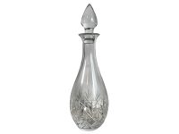 Vintage French Wine Water Spirits Clear Glass Crystal Caraffe Drinks Table Decanter Jug circa 1970-80's / EVE