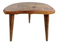 Vintage Stool French Traditional D Style Long Leg Normandy Milking Chair Plant Pot Stand Plinth D Seat Tabouret Rustic c1960-70's / EVE