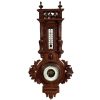 Antique French Barometer Thermometer Barometre Ornately Cased Wooden Good Order Fully Operational Instrument c1920-30's / EVE