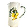 Vintage Italian Country Wine Vin De Pays Water Pear Design Jug Pitcher White Ceramic Ornament Serving Display c1970-80's / EVE
