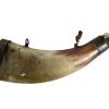 Antique French Decorative Non Functioning Pistol Musket Gun Shot Powder Filling Shotgun Ornament Display Man Cave Horn Rusty c1920's / EVE