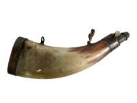 Antique French Decorative Non Functioning Pistol Musket Gun Shot Powder Filling Shotgun Ornament Display Man Cave Horn Rusty c1920's / EVE
