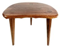 Vintage Stool French Traditional D Style Long Leg Normandy Milking Chair Plant Pot Stand Plinth D Seat Tabouret Rustic c1960-70's / EVE