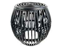 Vintage French Small Bent Wooden Wood Pole Side Table Stand Plinth Flower Pot Ornament Display Simple Strong circa 1980-90's / EVE