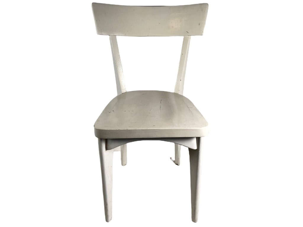 Vintage French Painted White Kitchen Dining Chair Seating Display Prop Tabouret Plinth Stand circa 1950-60’s / EVE