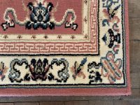 Alternative view of Vintage Moroccan Pink Hallway Long Rug Carpet Floor Covering Decor Display Prop France Tapis Diademe circa 1970-80's / EVE