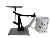 Alternative view of Vintage French Light Weighing Scales Letter Desktop Desk Shop Commercial Kitchen Small Scale Display Piece Period Prop c1950-60's / EVE