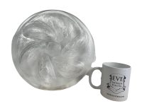 Alternative view of Vintage French Clear Glass Oyster Sea Food Plate Serving Bowl Dish Lunch Dinner Plate PRICED INDIVIDUALLY c1980-90's / EVE