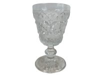 Alternative view of Vintage French Clear Glass Small Ice Cream Sweet Pudding Cup Bowls Dishes Set Of Four circa c1950-60's / EVE